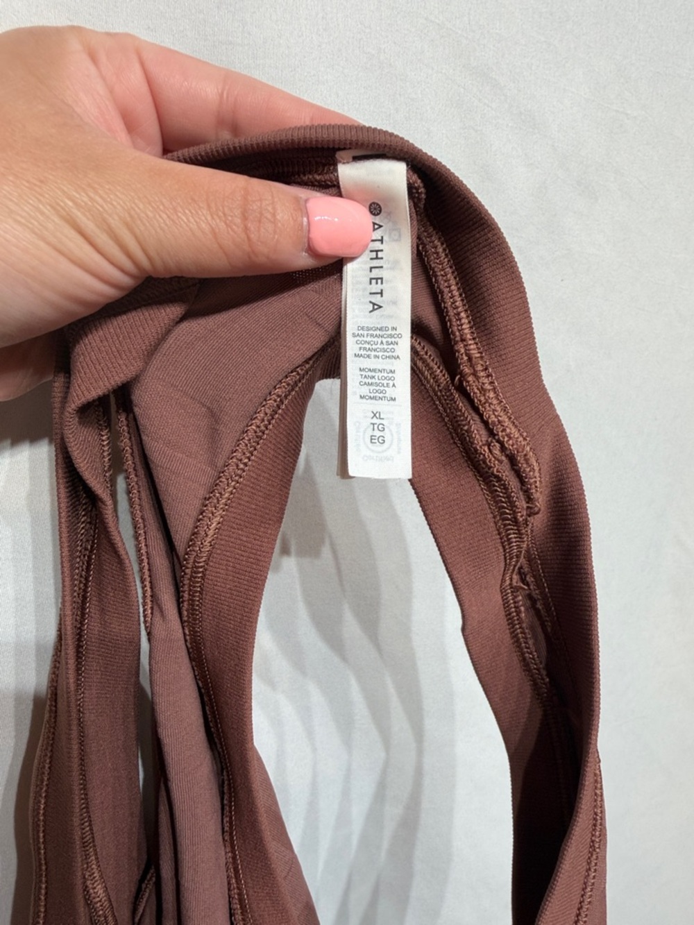 Athleta Momentum Logo Tank Sable XL - Picture 10 of 11